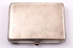 cigarette case, silver, gold overlay, 875 standard, 233.70 g, 11 x 8.5 x1.8 cm, by Robert Pone, the...