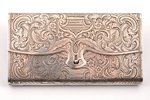 cigarette case, silver, 84 standard, 139.45 g, engraving, 11.9 x 6.5 x 1.4 cm, 1855, Moscow, Russia...