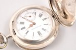 карманные часы, "Qte САЛЬТЕРЪ", Швейцария, рубеж 19-го и 20-го веков, серебро, 84, 875 проба, 126.65...
