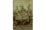 photography, group of soldiers, Russia, beginning of 20th cent., 14x8,8 cm...