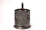 tea glass-holder, silver, The building of Moscow State University, 875 standard, 108.70 g, h 9.8 cm,...