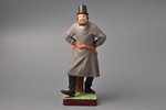 statuete, Dejojošs vīrietis, porcelāns, Krievijas impērija, Gardnera manufaktūra, ~1890 g., h 25 cm...