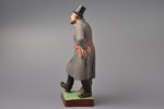 statuete, Dejojošs vīrietis, porcelāns, Krievijas impērija, Gardnera manufaktūra, ~1890 g., h 25 cm...