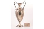 a vase, silver, 800 standard, 886.5 g, h 36.6 cm, the beginning of the 20th cent....