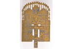 krusts, Kristus Krustā Sišana, vara sakausējuma, 1-krāsu emalja, Krievijas impērija, 19. un 20. gads...