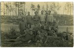 фотография, Латышские стрелки, Латвия, Российская империя, начало 20-го века, 14x8,6 см...