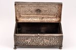 cigar-case, silver, 830 standard, silver weight 525.65, silver stamping, 18.6 x 8.7 x 9 cm, Finland...