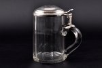 beer mug, silver, 84 standard, Ø = 8.4 cm, h = 14.3 cm, the 2nd half of the 19th cent., Riga, Russia...