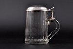 beer mug, silver, 84 standard, Ø = 8.4 cm, h = 14.3 cm, the 2nd half of the 19th cent., Riga, Russia...
