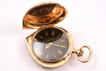kabatas pulkstenis, "Qte Boutte", Šveice, zelts, 14 K prove, 26.27 g, 4.3 x 3.2 cm, Ø 26 mm, futlārī...
