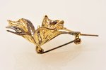 a brooch, "Orchid", Florence Filigree, silver, 925 standard, 7.30 g., the item's dimensions 5.4 x 4....