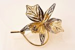 a brooch, "Orchid", Florence Filigree, silver, 925 standard, 7.30 g., the item's dimensions 5.4 x 4....