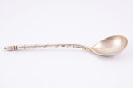 teaspoon, silver, 84 standard, 27.90 g, engraving, 14 cm, craftsman unknown, 1874, Kazan, Russia...