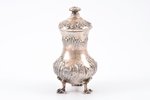 pepper cellar, silver, 950 standard, total weight of item 139.55, h 10 cm, Alphonse Debain, 1883-191...