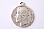medal, For bravery, Nº 172679, (depicting  Nicholas II), 4th class, silver, Russia, beginning of 20t...