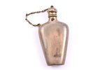 perfume bottle, silver, 875 standard, 13.70 g, engraving, 5.3 x 2.7 x 0.9 cm, Kharkiv Jewelry Factor...
