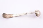 miniature dipper, silver, 84 ПТ, 14 лот (875) standard, 10.90 g, 9 cm, the 2nd half of the 19th cent...