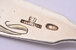 set of 3 teaspoons, silver, 84 standart, engraving, 1908-1917, 91.05 g, Ivan Khlebnikov factory, Mos...