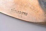 фруктовница, серебро, 950 проба, 536.45 г, Ø 24 см, Tetard Freres, начало 20-го века, Париж, Франция...