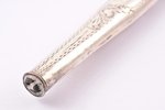 pencil holder, fountain pen, silver, 875 standard, 20.80 g, pencil holder 5.20 g + fountain pen 15.6...