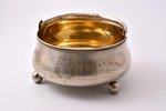 candy-bowl, silver, 84, 875 standard, 287.20 g, engraving, ∅ 14.5 cm, h with a handle 14 cm, 1908-19...