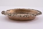 ashtray, silver, 915 standard, 45.05 g, silver stamping, 7.7 x 6.3 cm, the 20th cent., Spain...