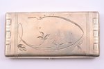 etvija, sudrabs, 84 prove, 156.50 g, māksliniecisks gravējums, 11.2 x 6.4 cm, 1908-1917 g., Maskava,...