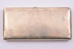портсигар, серебро, 84 проба, 156.50 г, штихельная резьба, 11.2 x 6.4 см, 1908-1917 г., Москва, Росс...