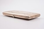 cigarette case, silver, 84 standard, 156.50 g, engraving, 11.2 x 6.4 cm, 1908-1917, Moscow, Russia...
