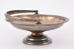 candy-bowl, Plewkiewicz w Warszawie, silver plated, Russia, Congress Poland, the border of the 19th...