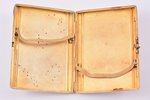 cigarette case, silver, 875 standard, 155.55 g, 10.9 x 8.3 x 1.5 cm, by Jānis Rīduss, the 20-30ties...