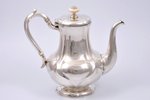 teapot, silver, 84 standard, 500.45 g, gilding, h 17 cm, 1876, St. Petersburg, Russia...
