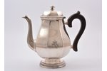small teapot, silver, 950 standard, total weight of item 663.55, h 21 cm, France...