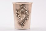 goblet, silver, 950 standard, 57.15 g, h 8 cm, Ø 6.6 cm, France...