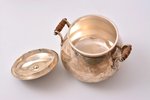 a set of sugar-bowl and small teapot, silver, 950 standart, the 30ties of 20th cent., 662.40 g, tota...