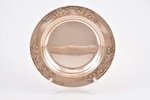 plate, silver, Art Nouveau, 950 standard, 198.45 g, Ø 18.2 cm, France...