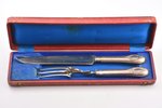 flatware set, silver, 2 items, total weight of items  247.65, metal, 32.7 / 27.5 cm, France, in a bo...
