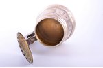 beer mug, silver, 875 standard, 587.50 g, h 17.3 cm, the 20ties of 20th cent., Estonia...