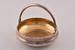 sugar-bowl, silver, 84 standard, 217.25 g, Ø 12.7 cm, "Grachev Brothers", 1908-1917, St. Petersburg,...