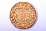 piemiņas monēta, 1998 g., 1528. gada 1/2 guldeņa monēta, kalta par godu Rīgas 800 gadu jubilejai, no...