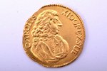 piemiņas monēta, 1681. gada 1 dukāta monēta, kalta par godu Rīgas 800 gadu jubilejai, no sērijas "Rī...