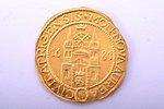 commemorative coin, 1 ducat coin (1681), minted in honor of the 800th anniversary of Riga city, from...