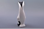 figurine, A Cat art-deco, porcelain, Riga (Latvia), USSR, Riga porcelain factory, the 60ies of 20th...