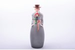 статуэтка, ликёрная бутылка, мужчина в народном костюме, "A/S Ch. Jürgenson - Otto Schwarz", фарфор,...