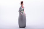 figurine, liqueur bottle, Man in traditional costume, "A/S Ch. Jürgenson - Otto Schwarz", porcelain,...