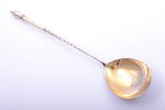 spoon, silver, 84 standard, 22.70 g, niello enamel, 15.4 cm...