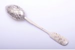 teaspoon, silver, 84 standard, 19.60 g, engraving, 14.4 cm, 1896-1907, Russia...