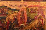 икона, Праздники, с 4 евангелистами, на золоте, доска, живопиcь, сусальное золото, Российская импери...