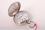наручные часы, "Qte Boutte", Швейцария, серебро, 84, 875 проба, 101.80 г, 6.3 x 5.2 см, Ø 40 мм, на...