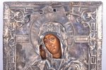 icon, Mother of God Assuage My Sorrows, board, silver (without hallmark), painting, Russia, the begi...